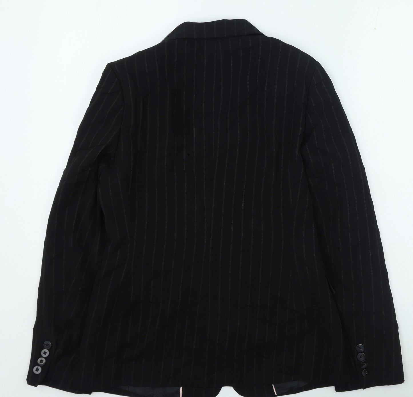 Dorothy Perkins Womens Black Striped Jacket Size 12
