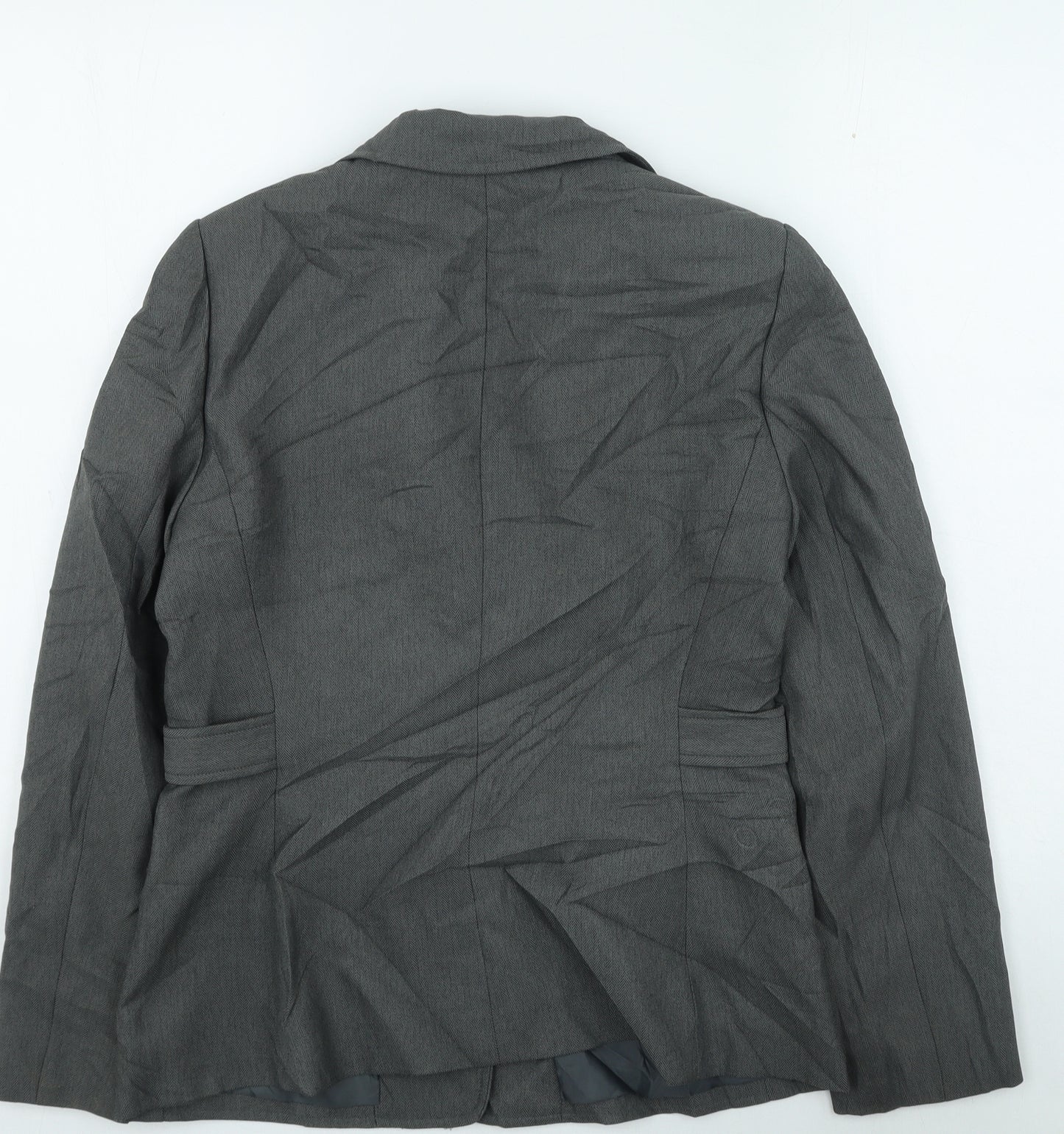 Tahari Womens Grey Jacket Size 6