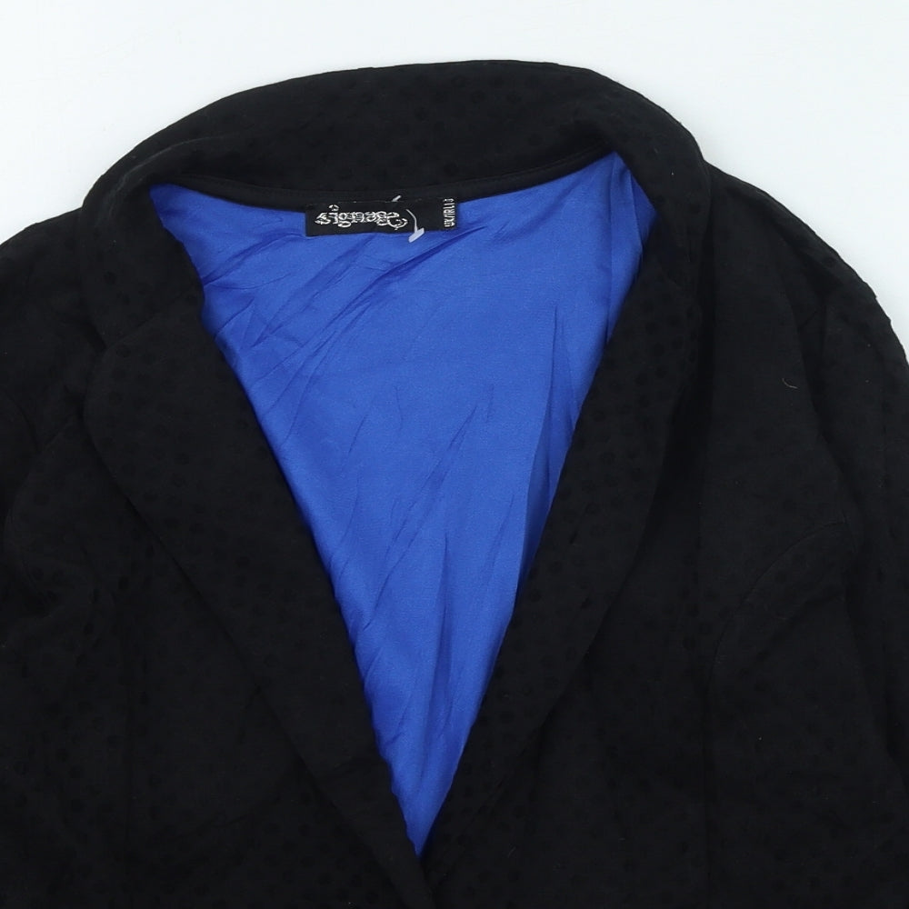 Signage Womens Black Jacket Size 10