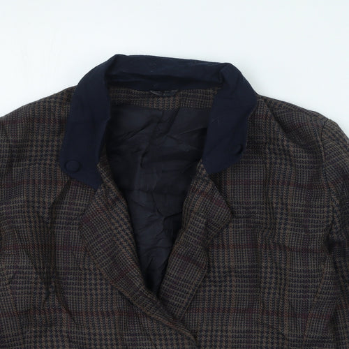 Richards Womens Multicoloured Check Jacket Size 14