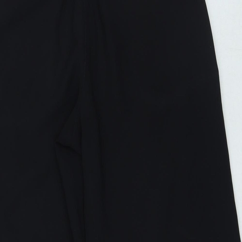 NEXT Girls Black Polyester Cropped Trousers Size 11 Years Regular