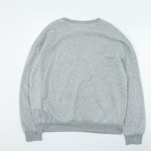 SheIn Womens Grey Polyester Pullover Sweatshirt Size M