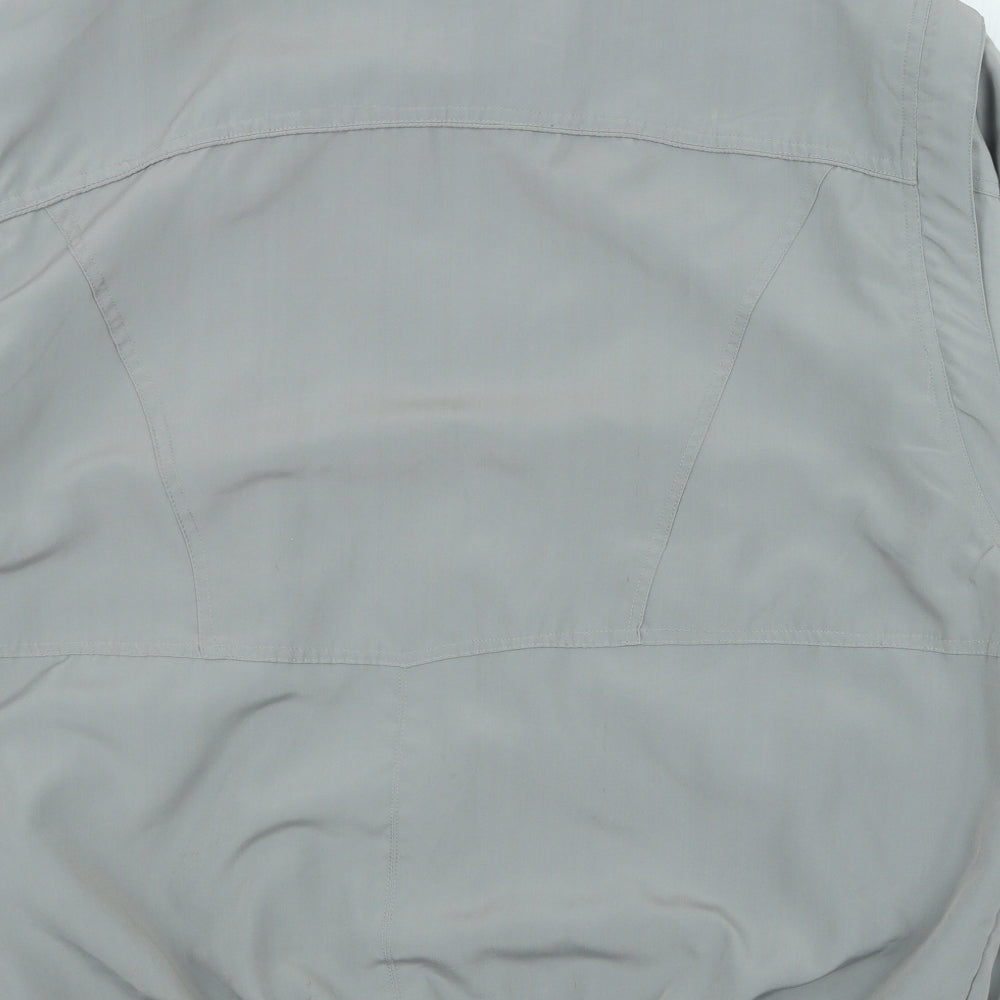 Pedeha Mens Grey Bomber Jacket Jacket Size XL