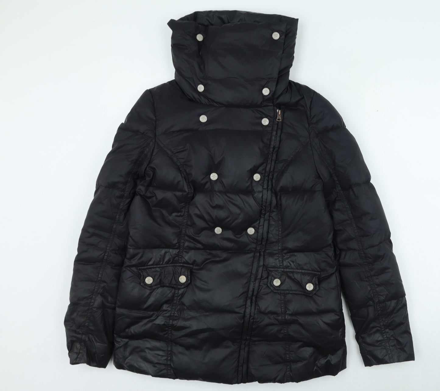 Cherokee Womens Black Puffer Jacket Coat Size 10