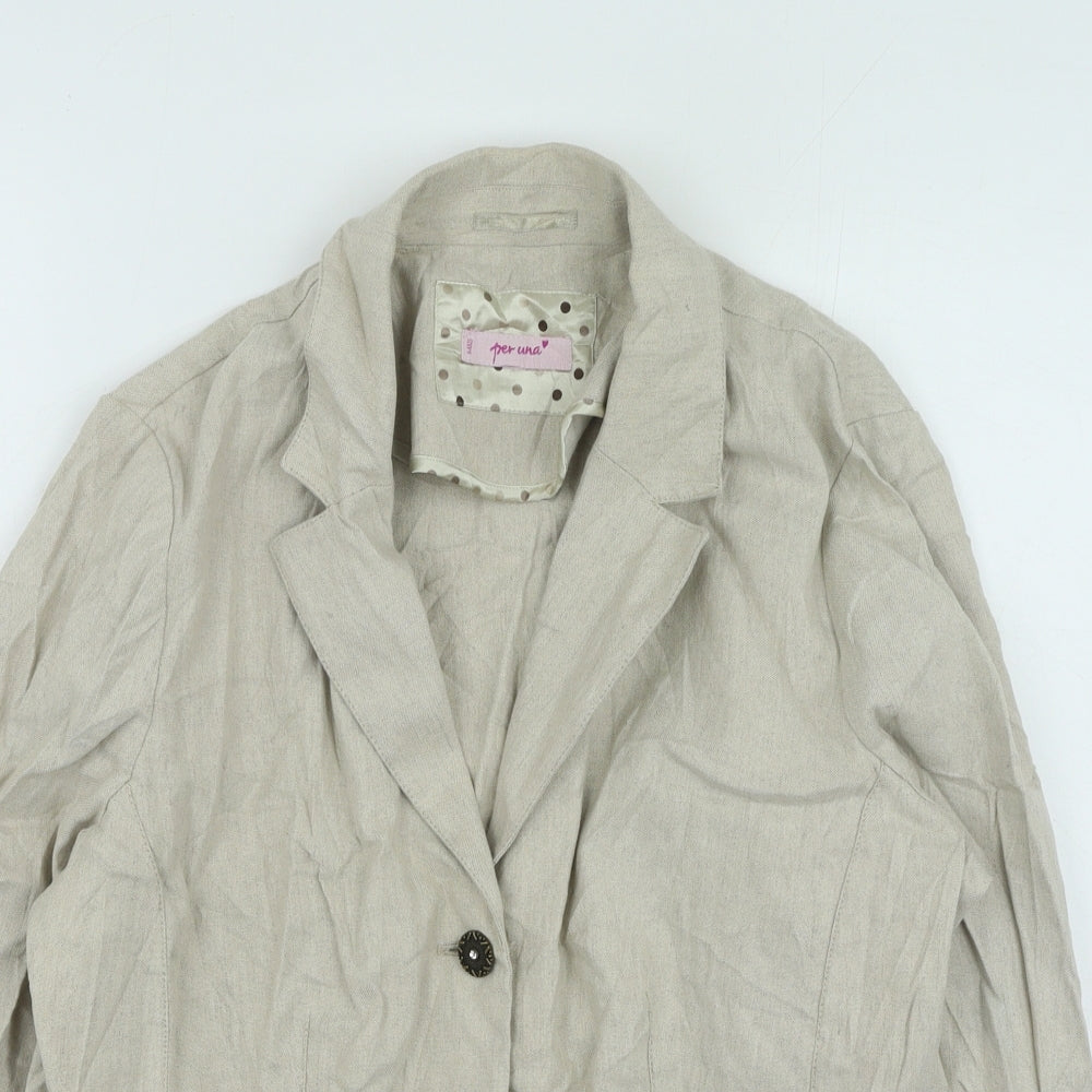 Marks and Spencer Womens Beige Jacket Size 18
