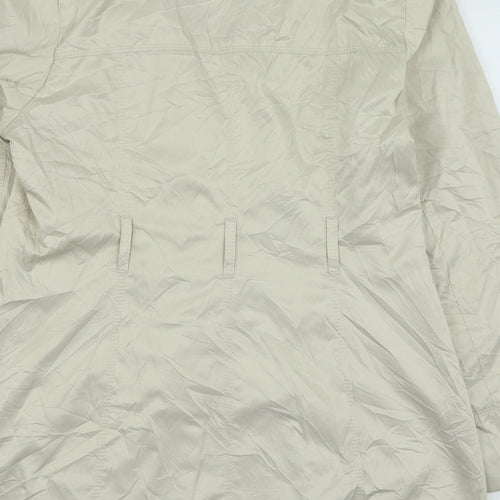 BHS Womens Beige Trench Coat Coat Size 12