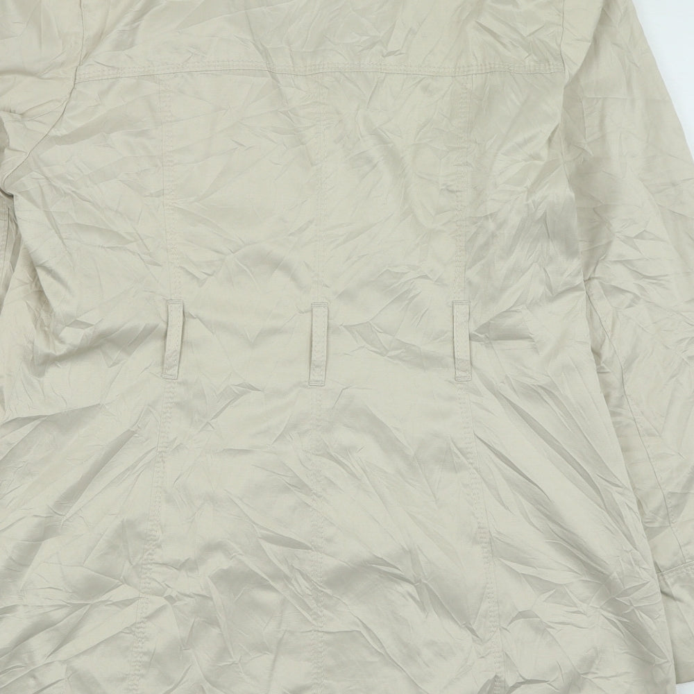 BHS Womens Beige Trench Coat Coat Size 12