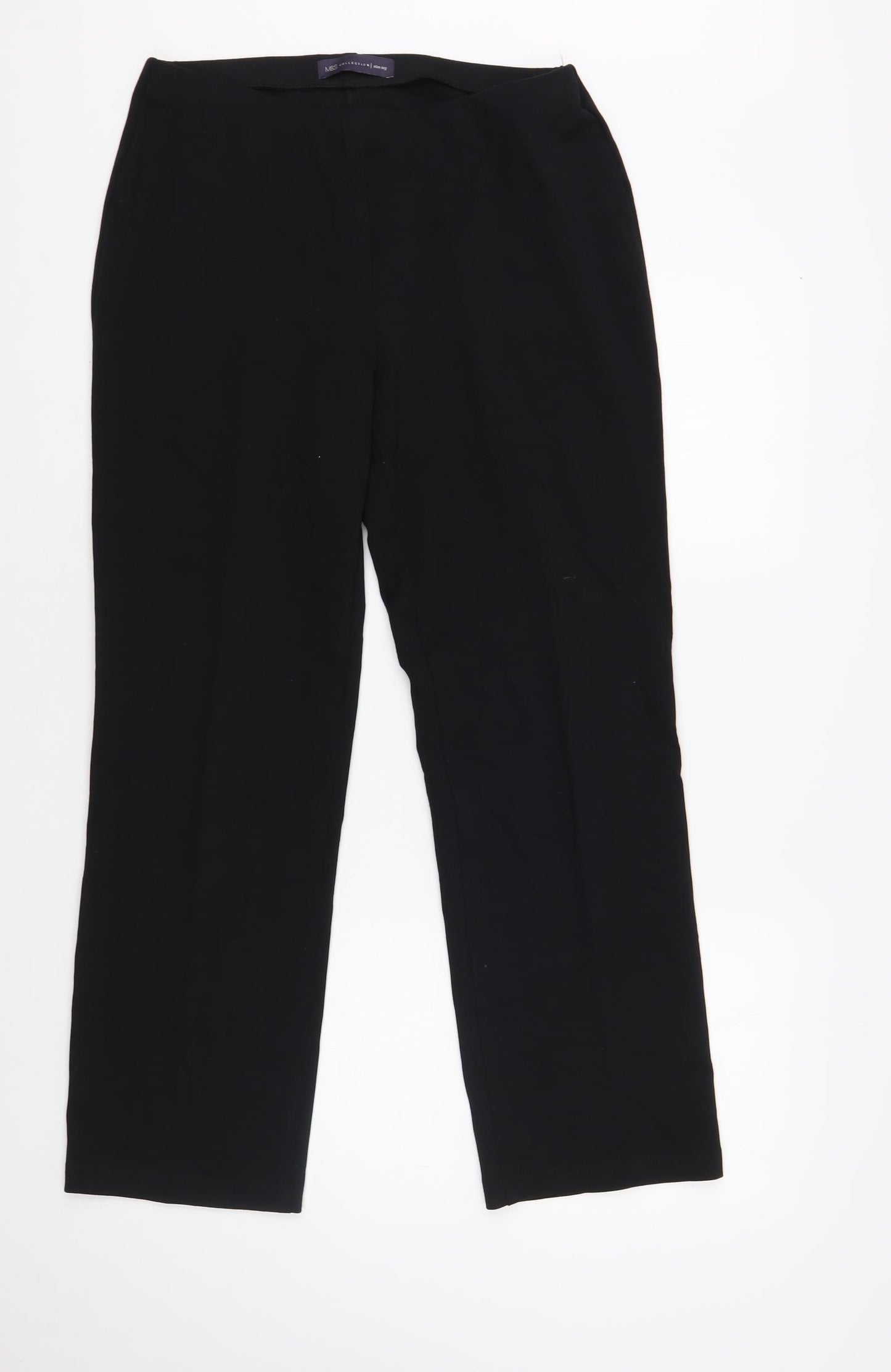 Marks and Spencer Womens Black Viscose Jogger Leggings Size 10 L28 in