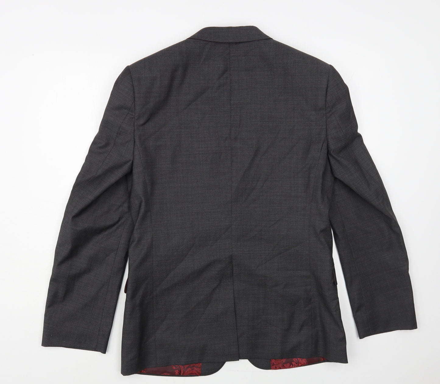 Ted Baker Mens Grey Jacket Blazer Size S Button