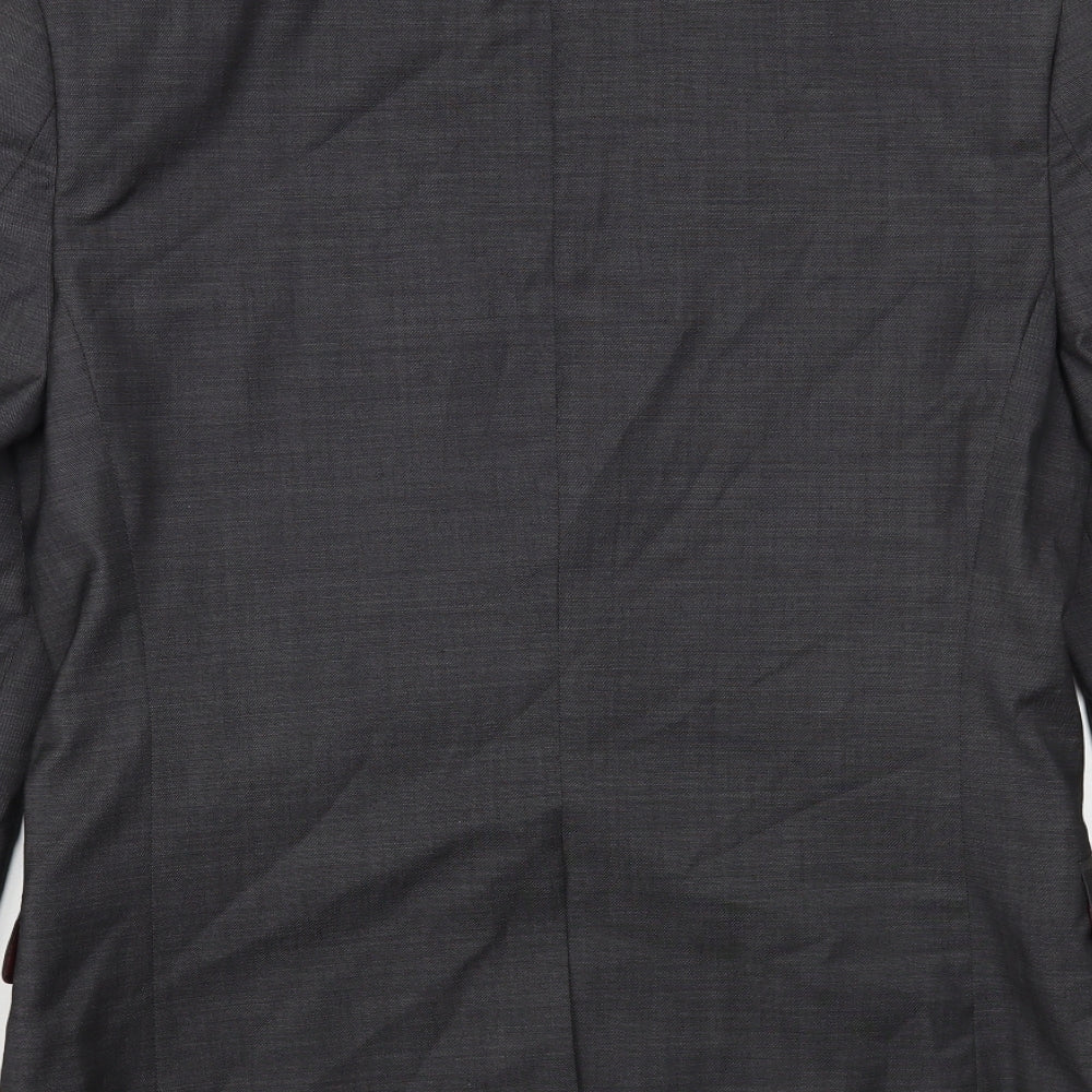 Ted Baker Mens Grey Jacket Blazer Size S Button