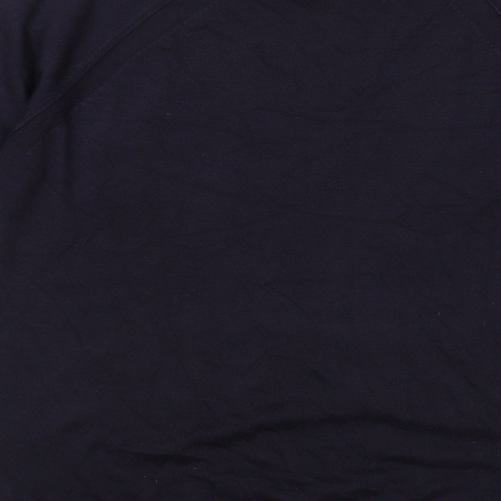 NEXT Mens Blue V-Neck Polyurethane Pullover Jumper Size M