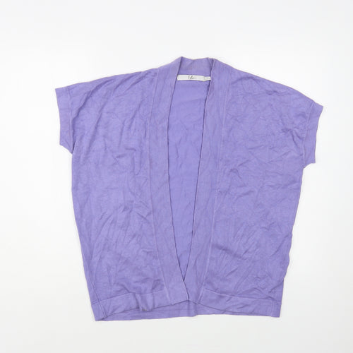 Isle Womens Purple V-Neck Viscose Vest Jumper Size 22