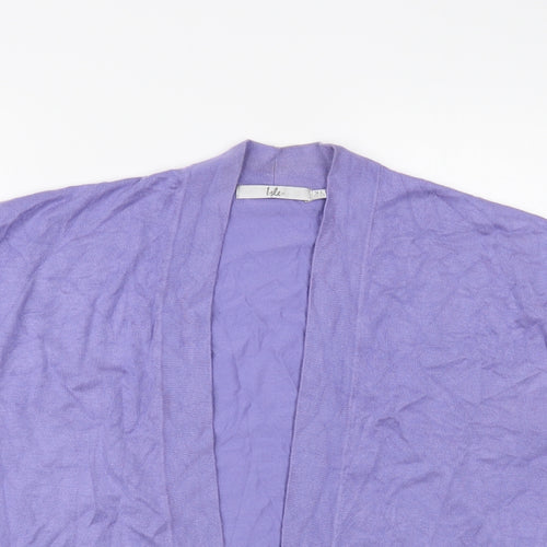 Isle Womens Purple V-Neck Viscose Vest Jumper Size 22