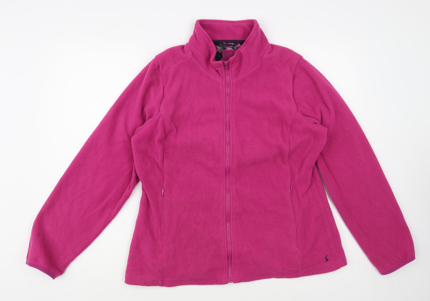 Joules Womens Pink Polyester Full Zip Sweatshirt Size 16 Zip