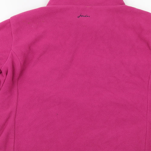Joules Womens Pink Polyester Full Zip Sweatshirt Size 16 Zip