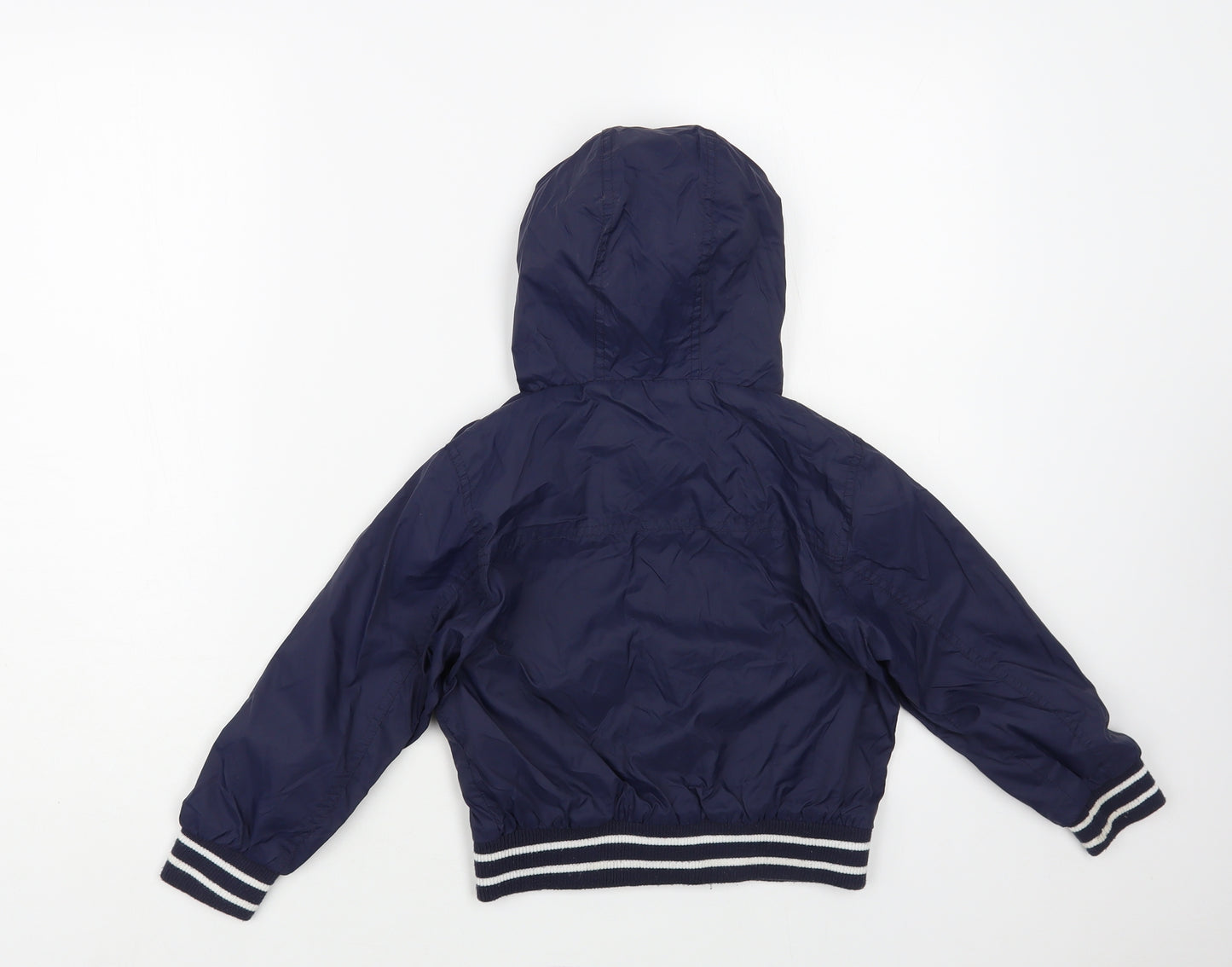 Primark Boys Blue Windbreaker Jacket Size 6-7 Years Zip