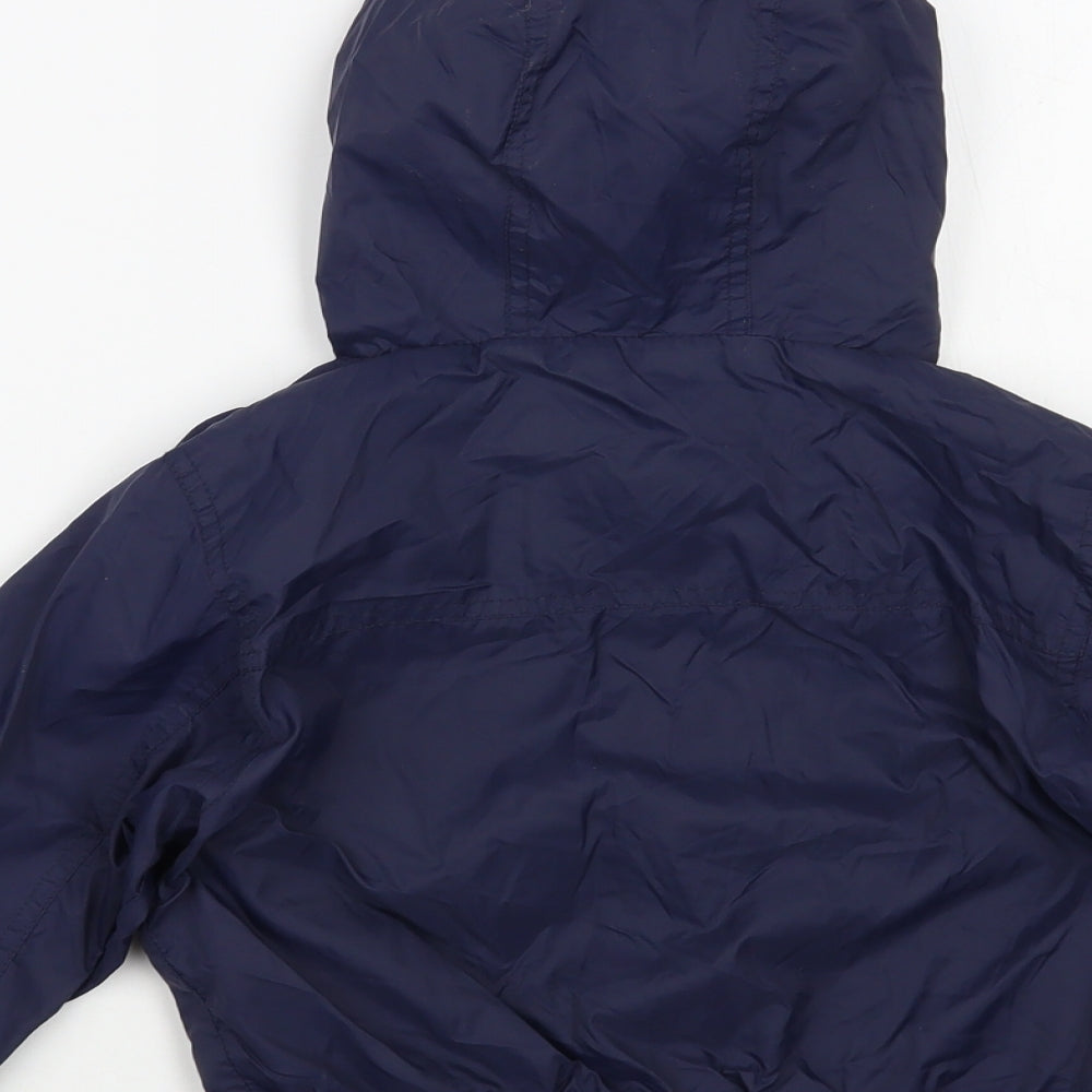 Primark Boys Blue Windbreaker Jacket Size 6-7 Years Zip