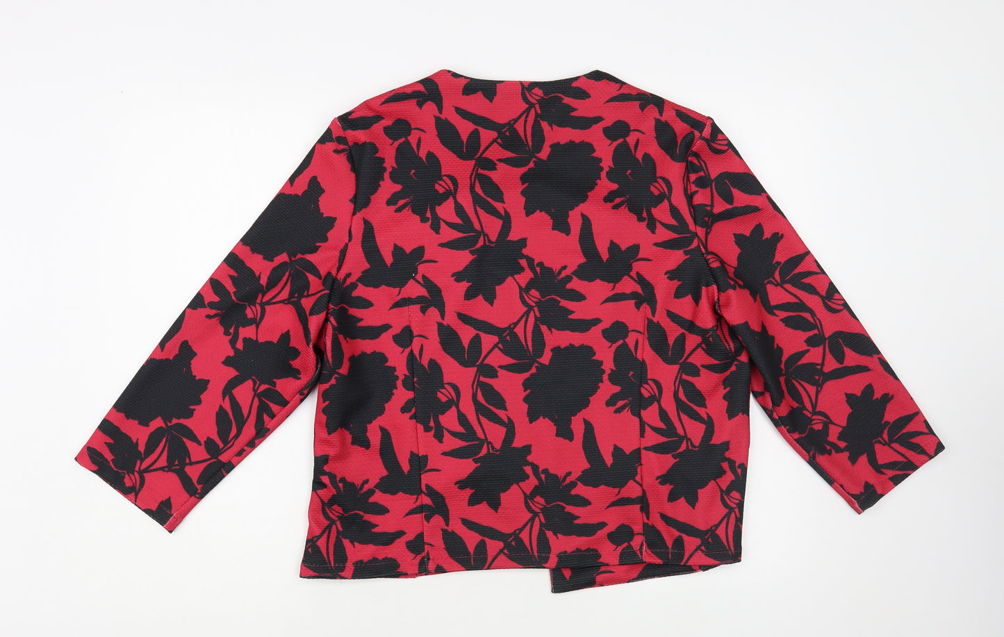 Dorothy Perkins Womens Red Floral Jacket Blazer Size 16