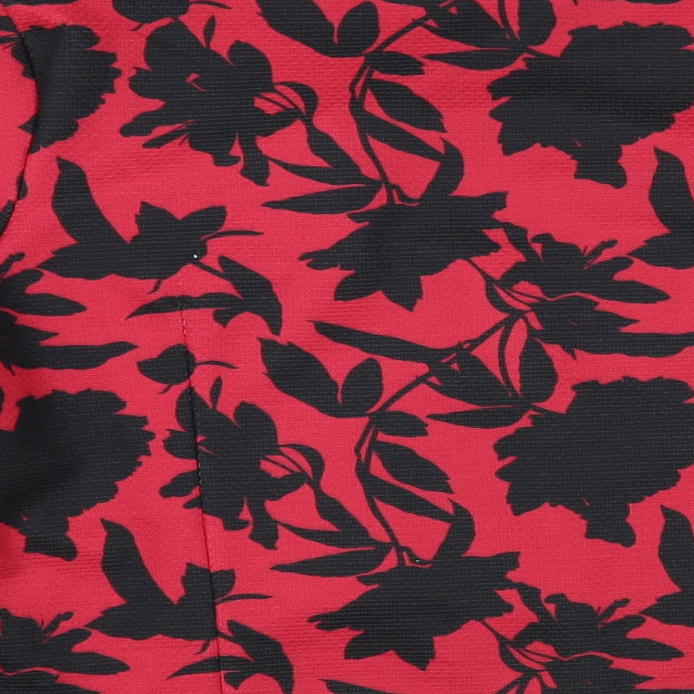 Dorothy Perkins Womens Red Floral Jacket Blazer Size 16