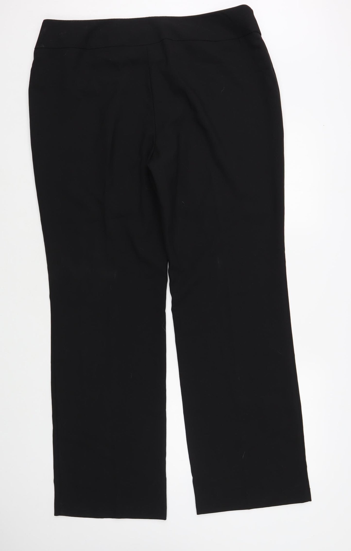 George Womens Black Polyester Dress Pants Trousers Size 18 L33 in Regular Button