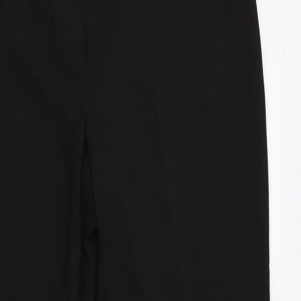 George Womens Black Polyester Dress Pants Trousers Size 18 L33 in Regular Button