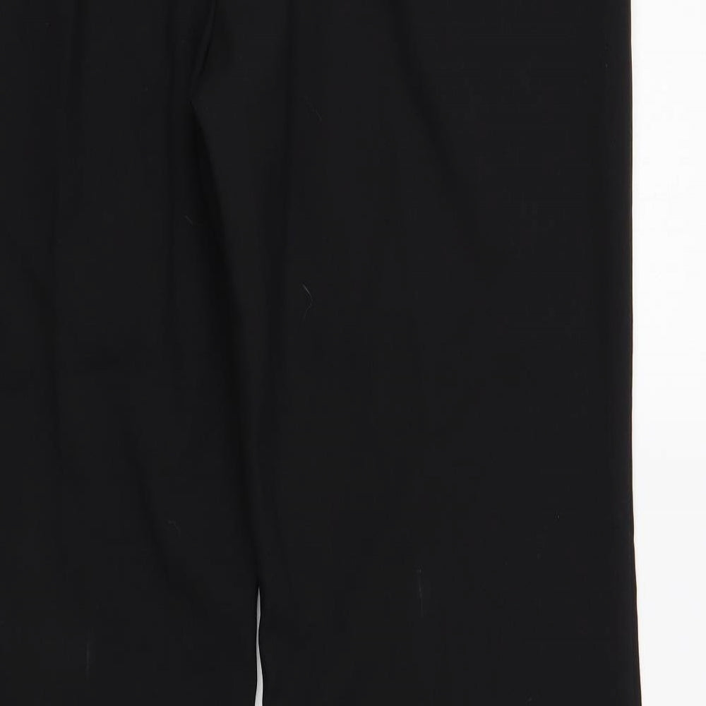 George Womens Black Polyester Dress Pants Trousers Size 18 L33 in Regular Button