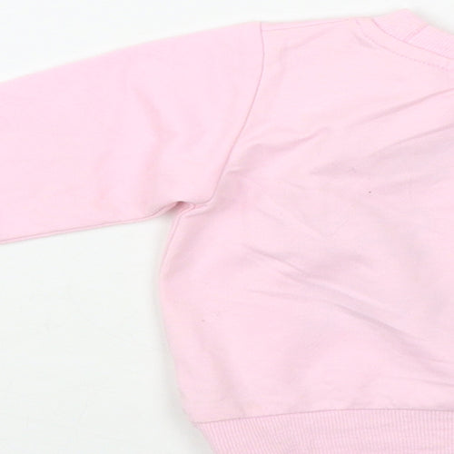 SheIn Baby Pink Polyester Pullover Jumper Size 6-9 Months Pullover - Sorry Boys