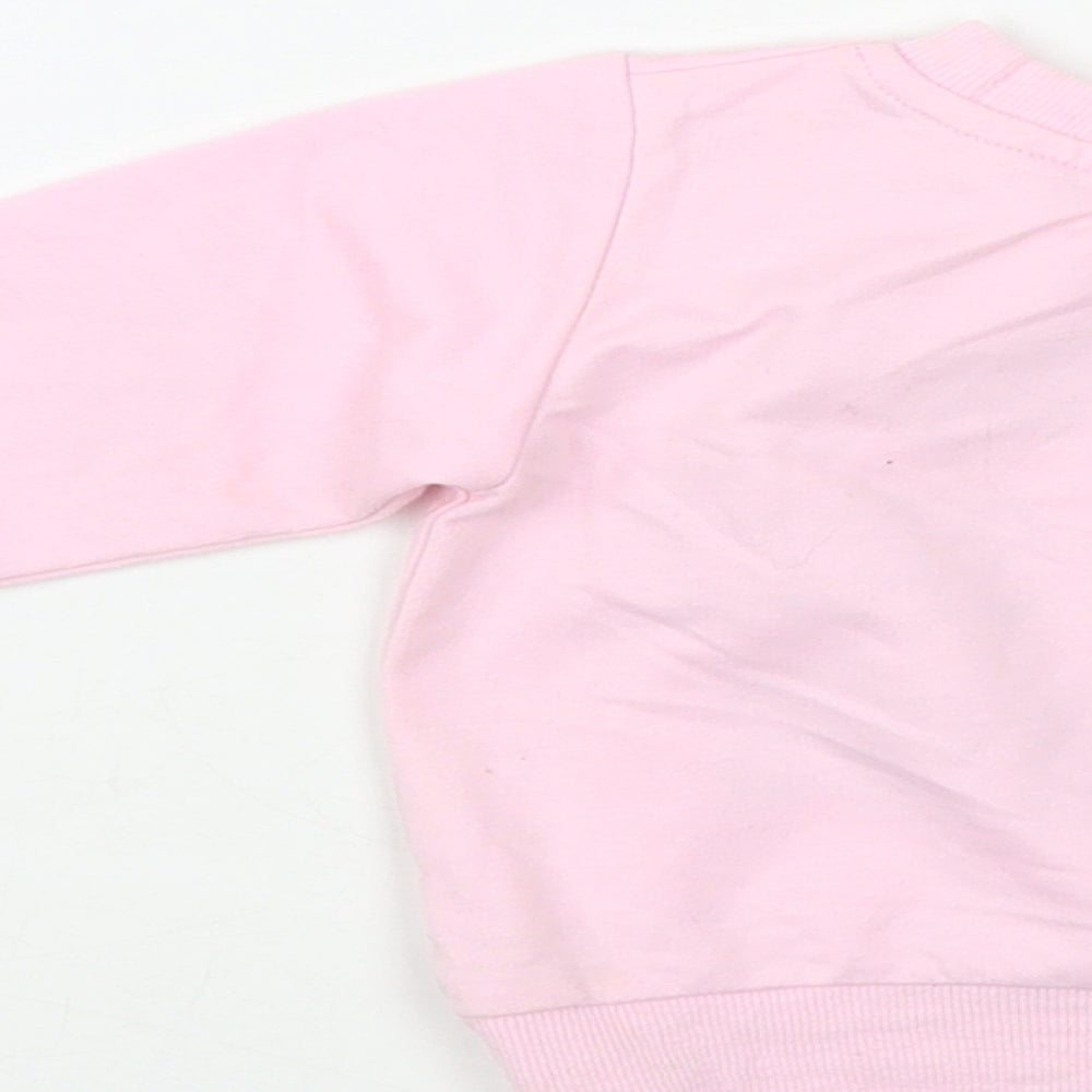SheIn Baby Pink Polyester Pullover Jumper Size 6-9 Months Pullover - Sorry Boys