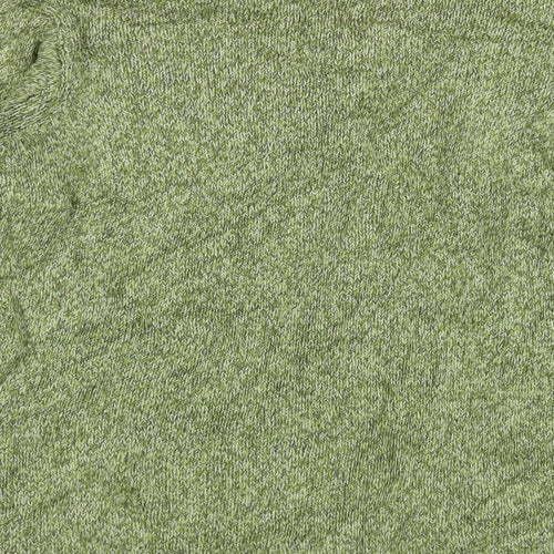 Jumper Womens Green High Neck Cotton Pullover Jumper Size M