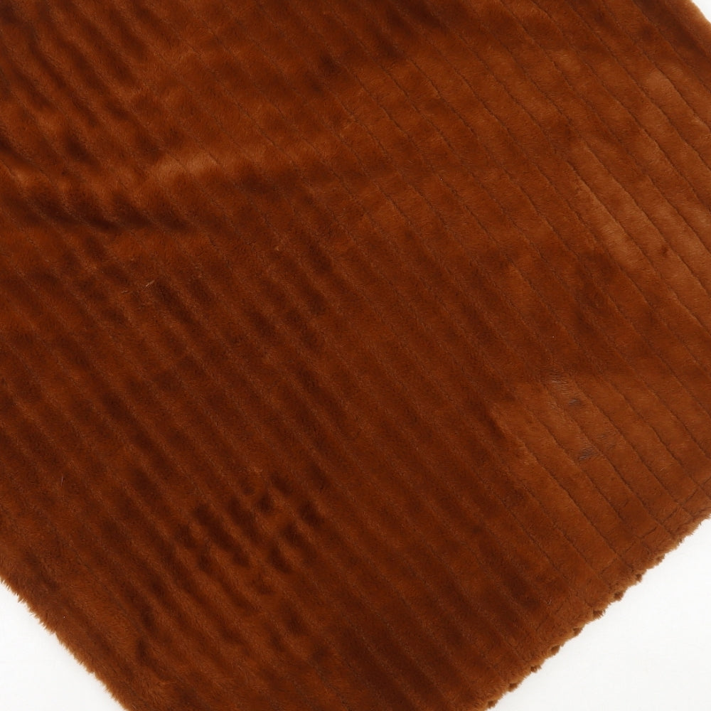 Preworn Womens Brown Overcoat Poncho One Size