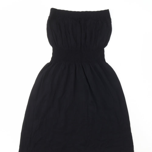 Ocean Club Womens Black Modal A-Line Size S Off the Shoulder