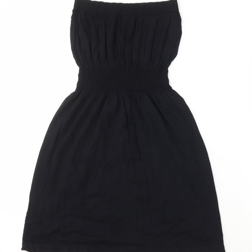 Ocean Club Womens Black Modal A-Line Size S Off the Shoulder