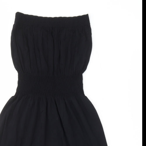 Ocean Club Womens Black Modal A-Line Size S Off the Shoulder