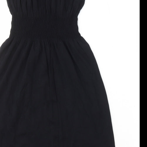 Ocean Club Womens Black Modal A-Line Size S Off the Shoulder