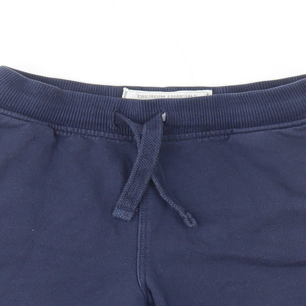 Blue Zoo Boys Blue Cotton Sweat Shorts Size 2-3 Years Regular