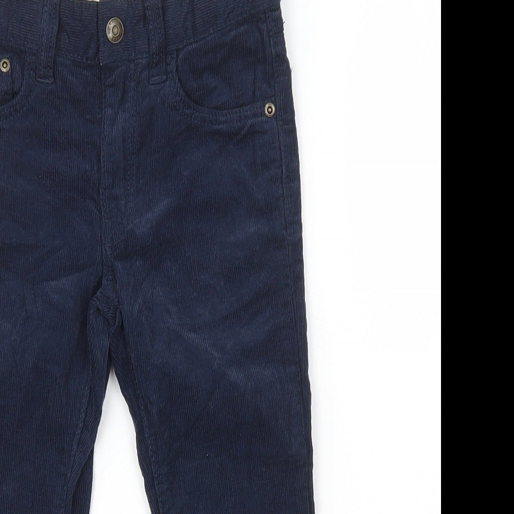 H&M Boys Blue Cotton Chino Trousers Size 3-4 Years Regular