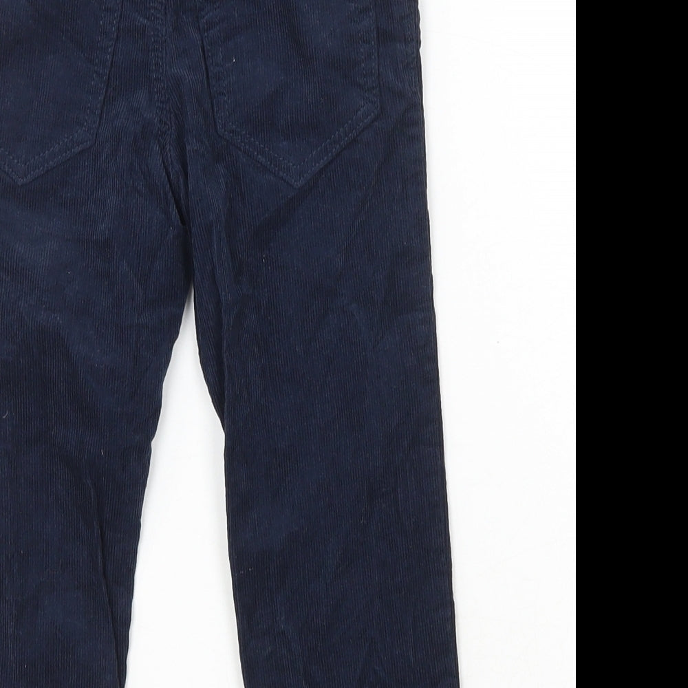 H&M Boys Blue Cotton Chino Trousers Size 3-4 Years Regular