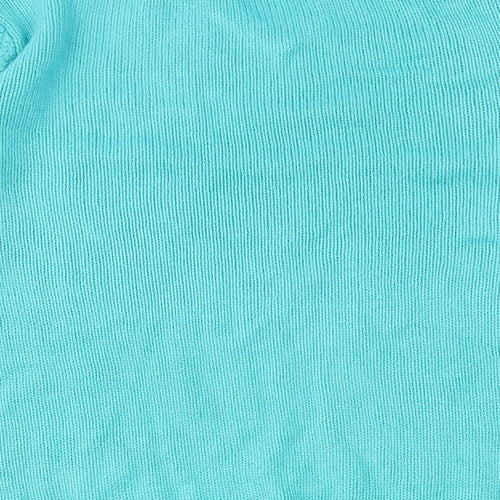 Edinburgh Woollen Mill Womens Blue Collared Acrylic Pullover Jumper Size M