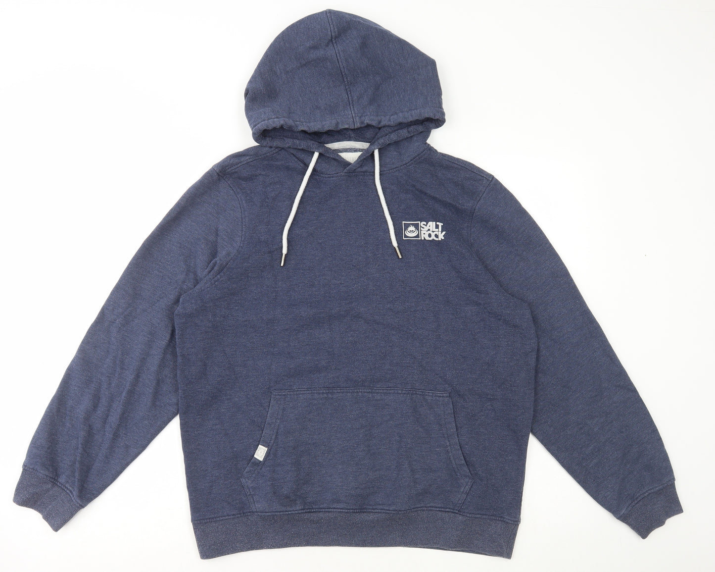 Saltrock Womens Blue Cotton Pullover Hoodie Size M