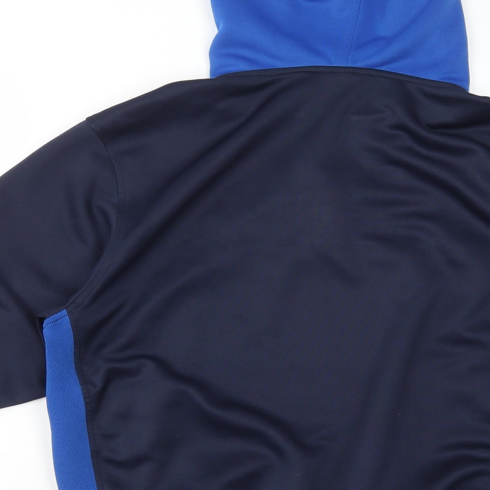 Avec Mens Blue Polyester Full Zip Hoodie Size M - Hartlepool FC