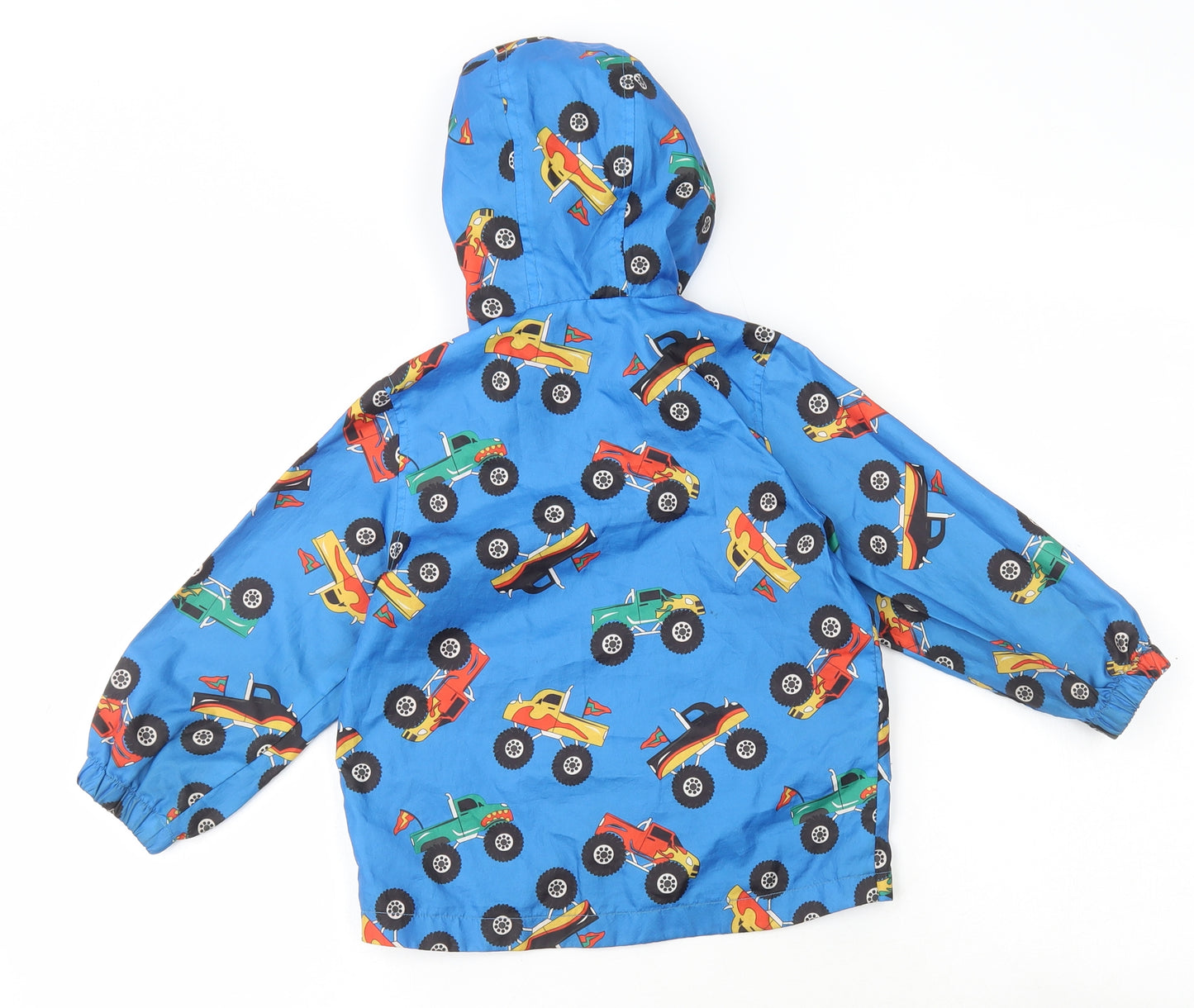 Nutmeg Boys Blue Geometric Rain Coat Coat Size 2-3 Years