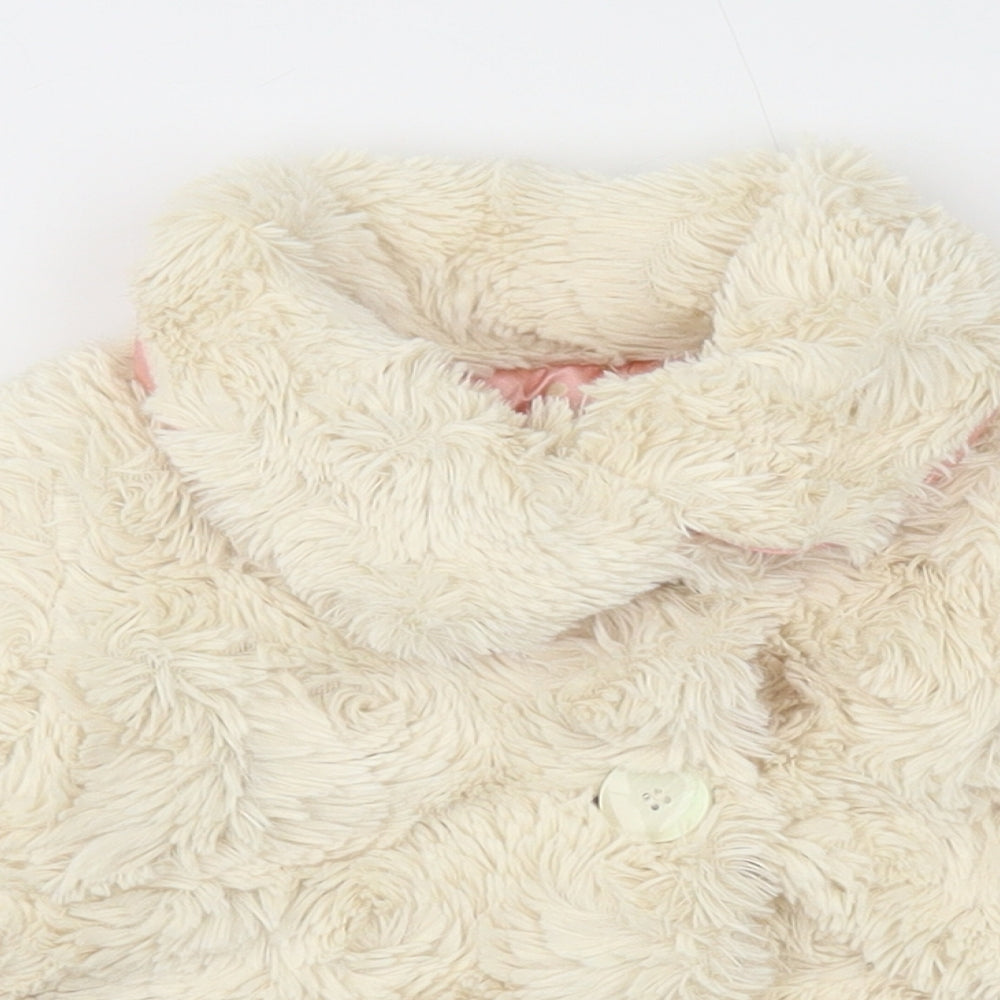 Nutmeg Girls Ivory Jacket Coat Size 3-6 Months