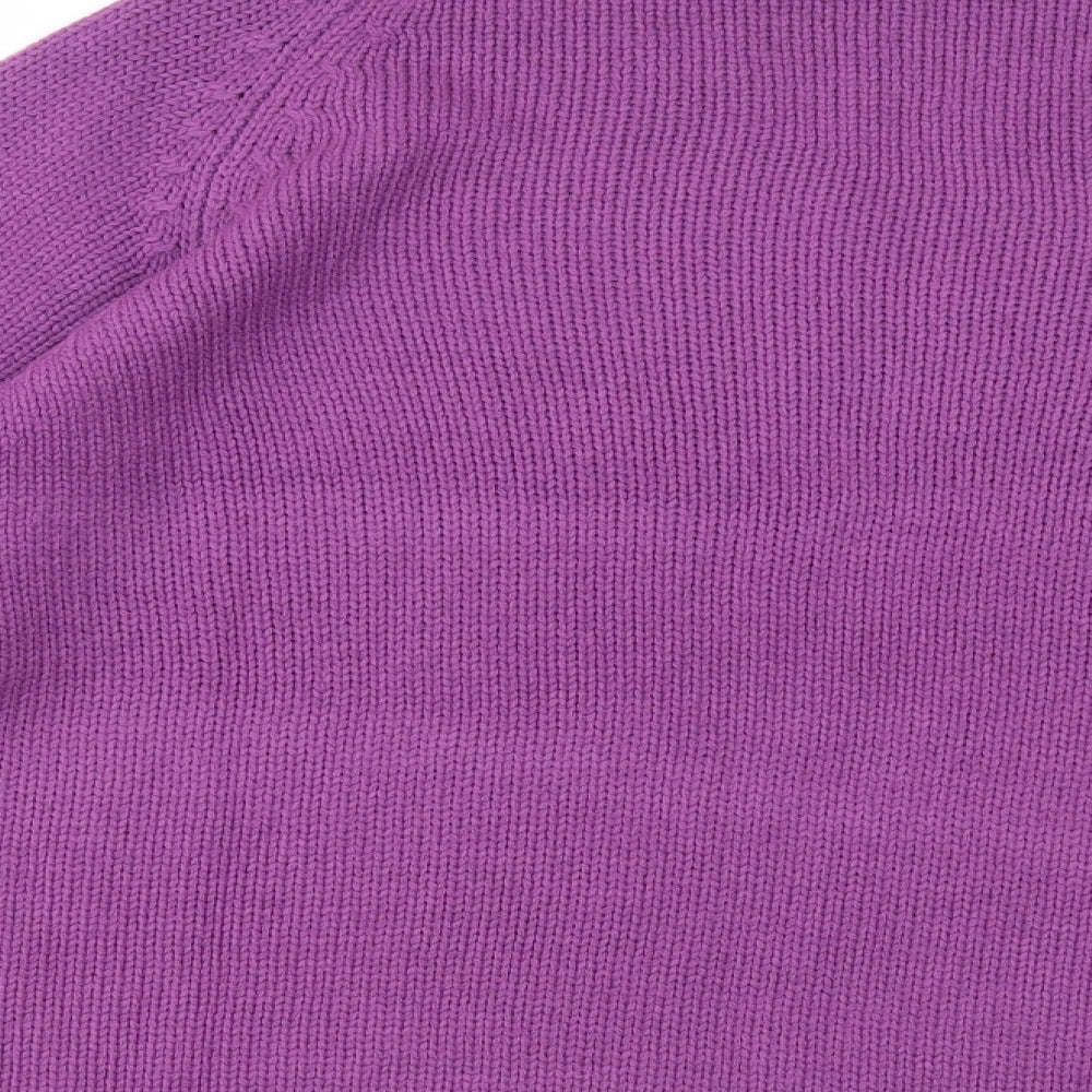 Primark Womens Purple Round Neck Acrylic Pullover Jumper Size 18