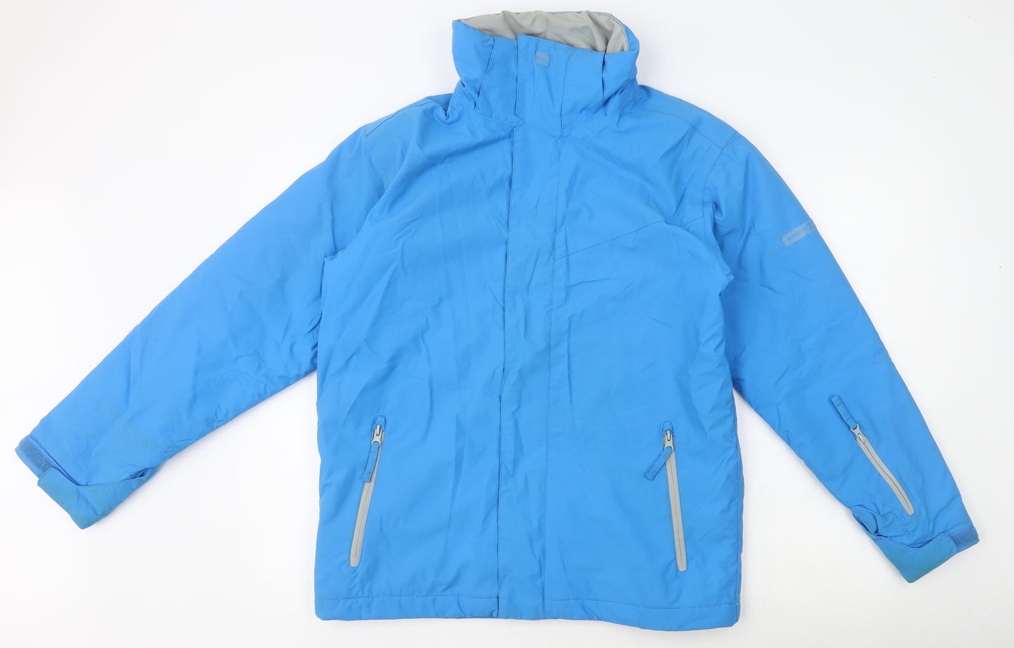 Quiksilver Womens Blue Varsity Jacket Coat Size 14
