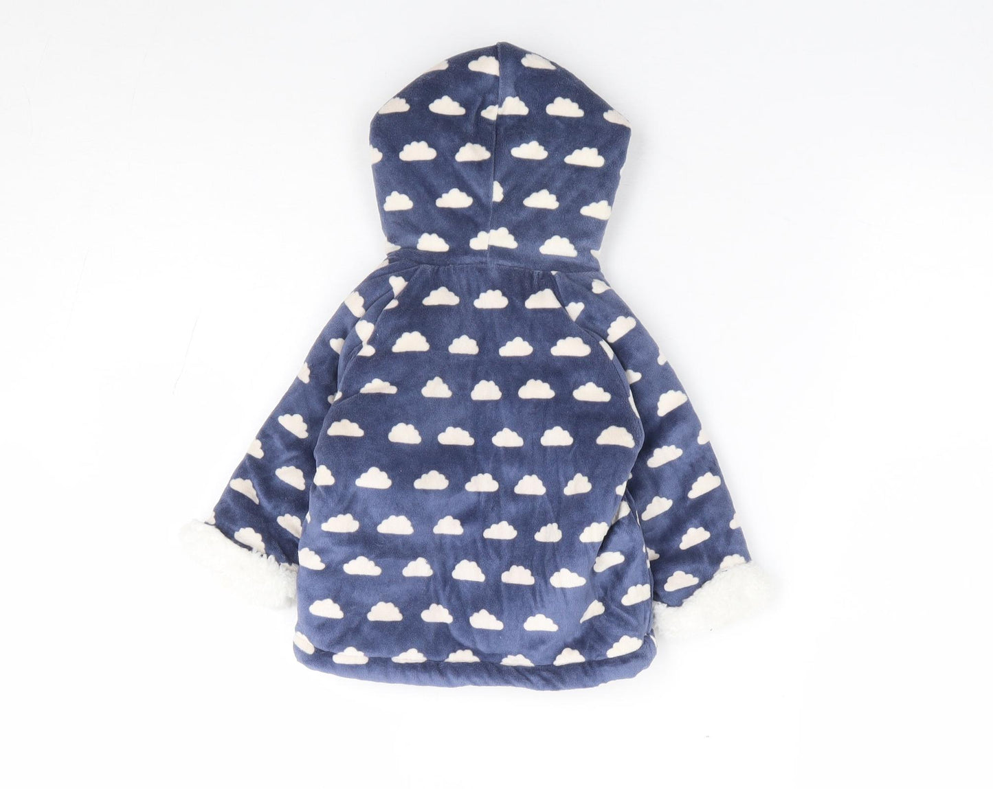 NEXT Baby Blue Geometric Jacket Size 3-6 Months Snap