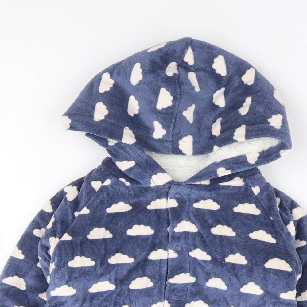 NEXT Baby Blue Geometric Jacket Size 3-6 Months Snap