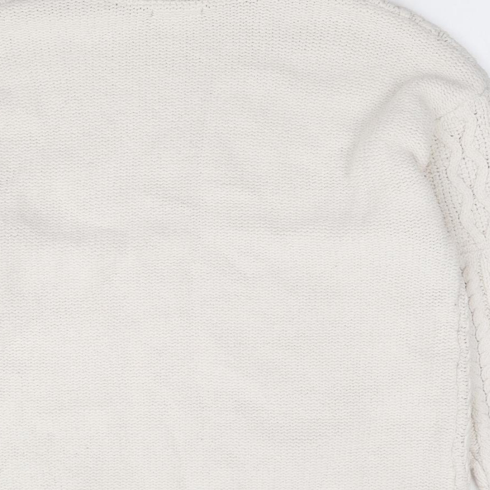 Primark Womens Ivory Roll Neck Polyester Pullover Jumper Size XL