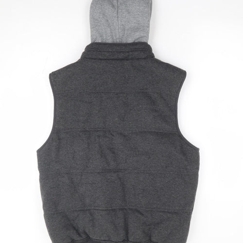 Primark Mens Grey Gilet Coat Size M Zip