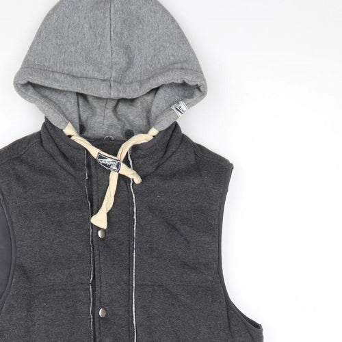 Primark Mens Grey Gilet Coat Size M Zip