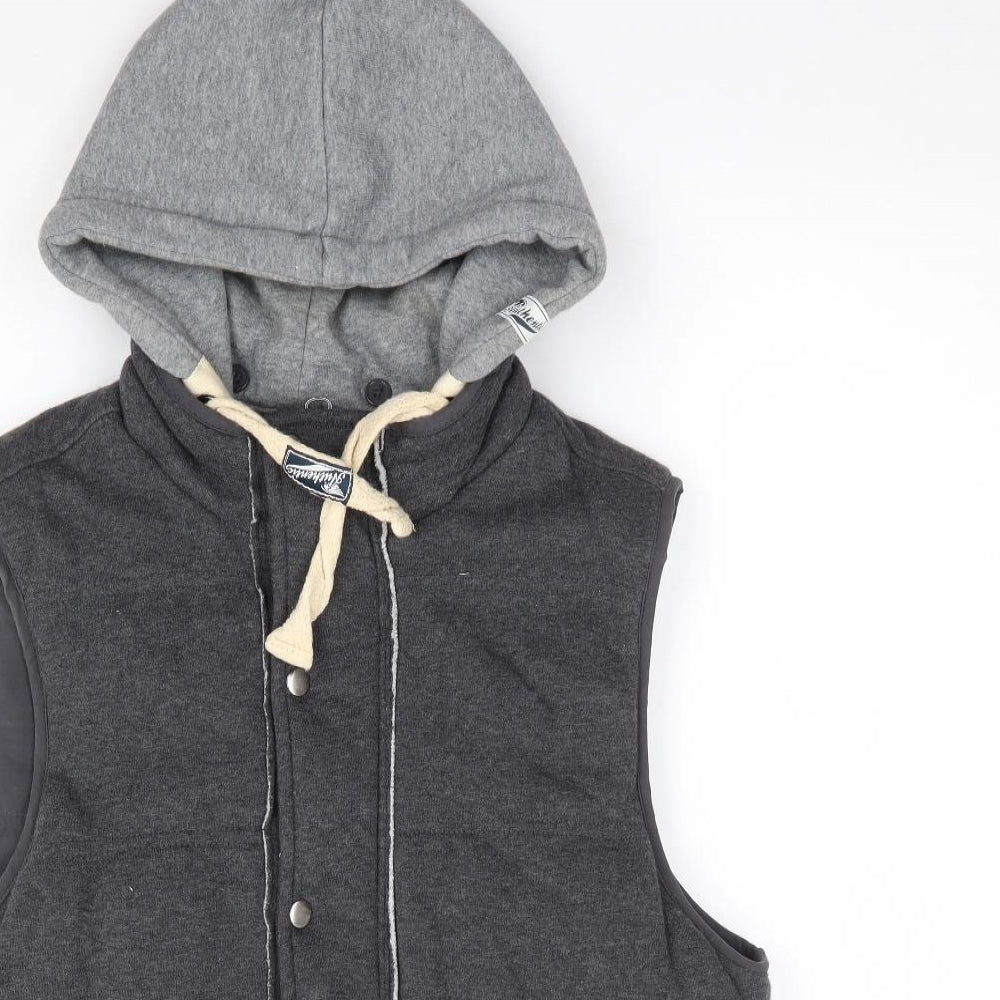 Primark Mens Grey Gilet Coat Size M Zip